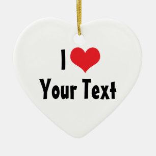 En Céramique Ornement personnalisé Je t'aime