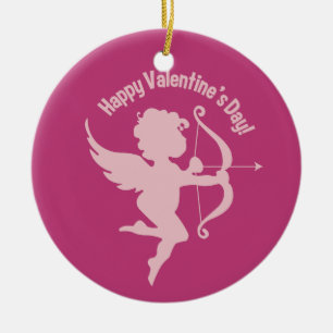 En Céramique Ornement personnalisé Valentine Cupid