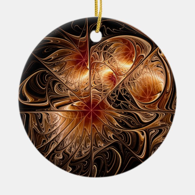 En Céramique Ornement rond de bronze (Devant)