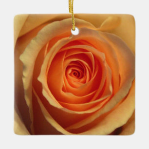 En Céramique Ornement rose jaune