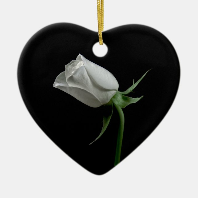 En Céramique Ornement rose romantique (Devant)