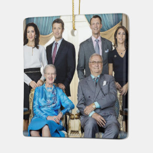 En Céramique Ornement royal de Noël au Danemark