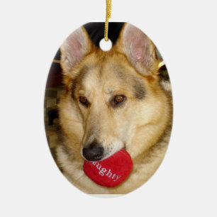 En Céramique Ornement vilain de chien