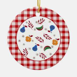 En Céramique Ornement vintage de fruits