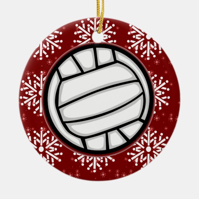 En Céramique Ornement - volleyball de vacances (Devant)