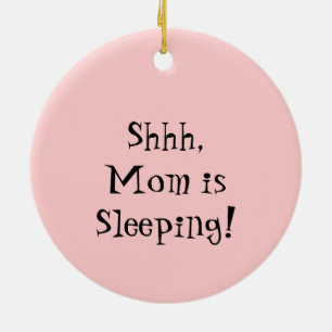 En Céramique Papa Maman dort ornement signe Rose Chaussures de