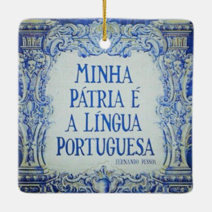 En Céramique Portugais Azuleijo Premium Carré ornement