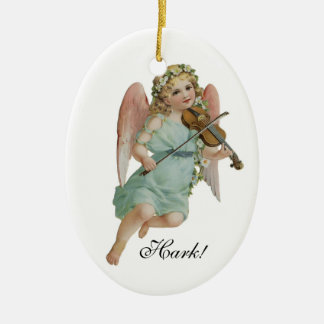 En Céramique Prêtez l'oreille ! Ornement d'ange