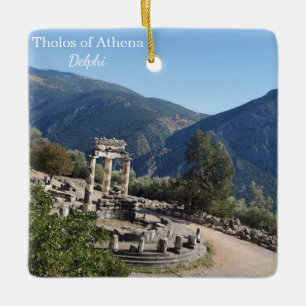 En Céramique Tholos d'Athéna Delphes Grèce Ornement de Souvenir