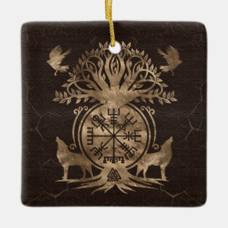 En Céramique Vegvisir - Viking Compas Ornement