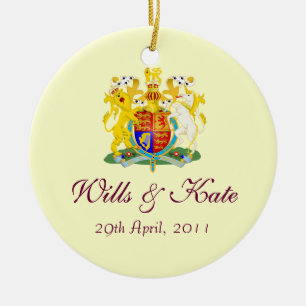 En Céramique Volontés et ornement royal de souvenir de mariage