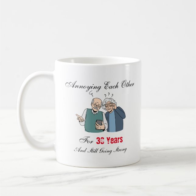 En colère pendant 30 ans Mug (Gauche)