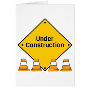En construction avec carte Cônes de sécurité
