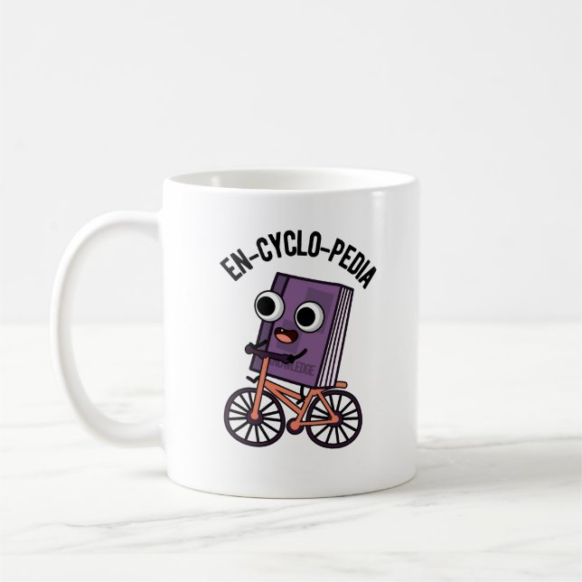 En-cyclo-Pedia Funny Encyclopedia Pun  Coffee Mug (Left)