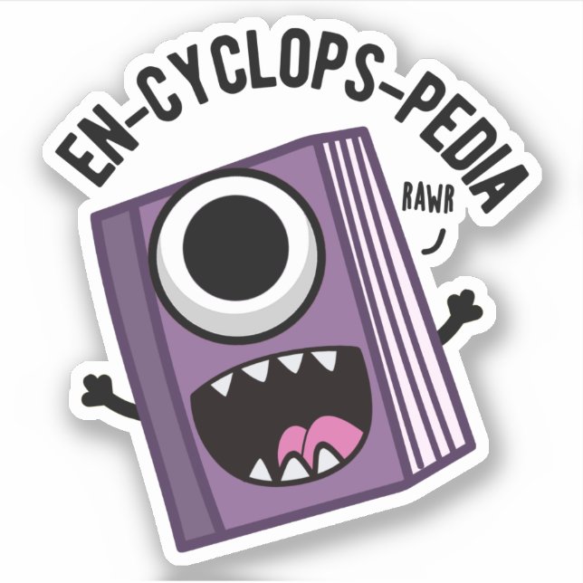 En-cyclops-pedia Funny Encyclopedia Pun  (Front)