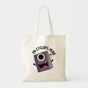 En-cyclops-pedia Funny Encyclopedia Pun Tote Bag