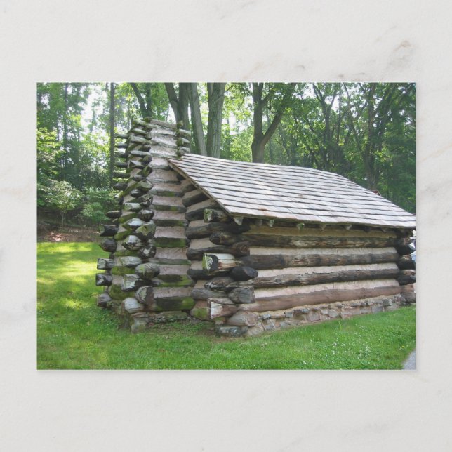 En dehors de la vieille carte postale Cabine (Devant)
