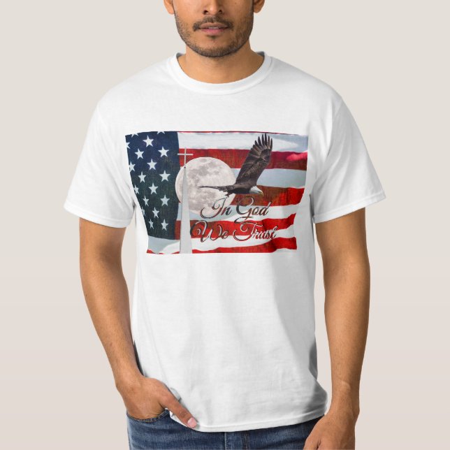 En Dieu, nous faisons confiance aux T-shirts (Devant)