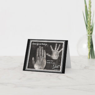 En Dieux Mains Inspirationnel LDS Carte pour notes