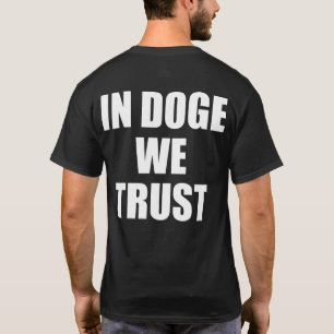 "EN DOGE NOUS AVONS CONFIANCE" T-shirt à double f