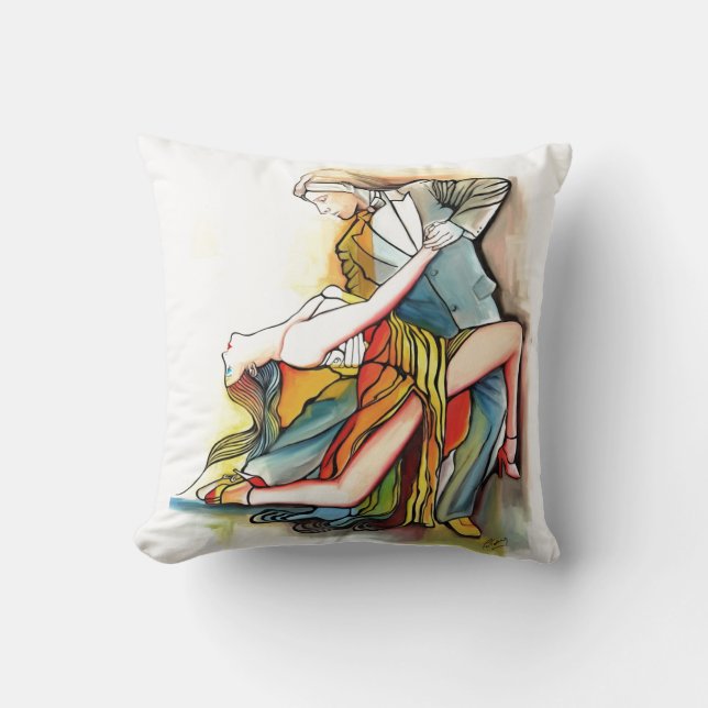 En el Alma Tango Throw Pillow (Front)
