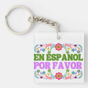 En Español Por Favour , Spanish Teacher Gift Maest Keychain
