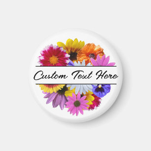 En fleur - Aimant floral fractionné rond