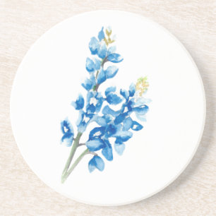 En Grès Aquarelle Bluebonnet 4 Dessous de verre