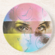 Art Pop Abstrait coloré, Dessous de verre SandSton