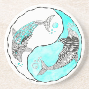 En Grès Beau Dessous de verre dauphin