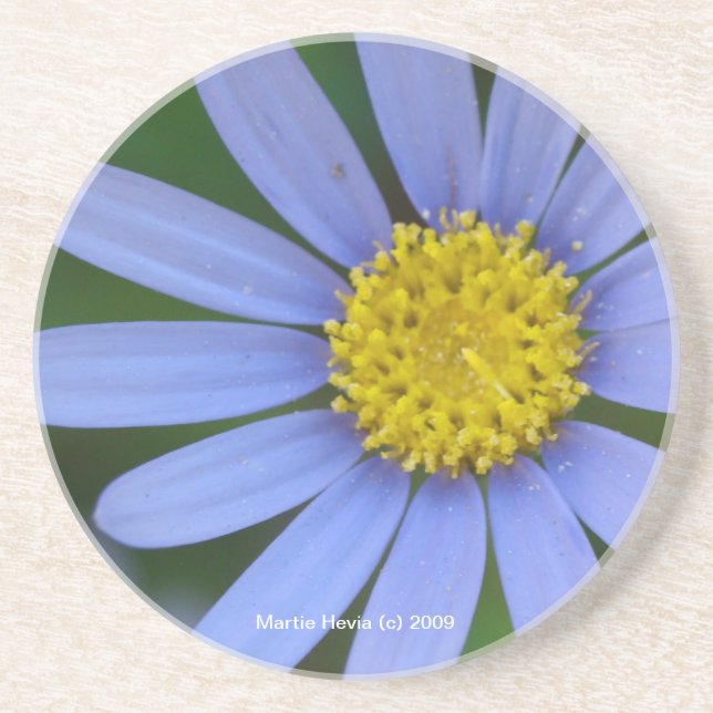 En Grès Blue Daisy - Dessous de verre (Devant)