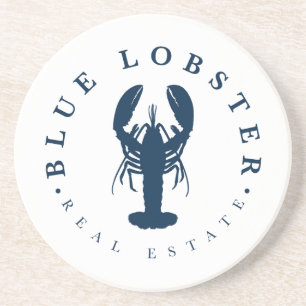 En Grès Blue Lobster Immobilier Maine Dessous de verre de