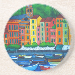 En Grès Couleurs du Dessous de verre Portofino par Lisa Lo