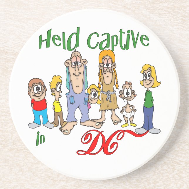 En Grès DC Funny Trailer Park Dessous de verre Sandstone (Devant)