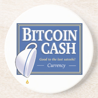 En Grès Dessous de verre à dernier Satoshi d'argent