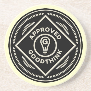 En Grès Dessous de verre approuvés de Goodthink