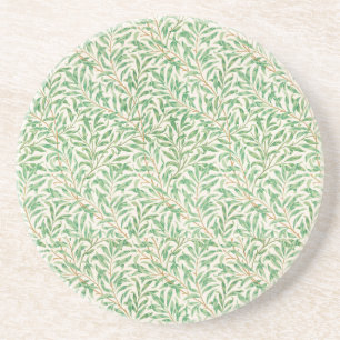 En Grès Dessous de verre Art Nouveau Style Willow Bough Mo