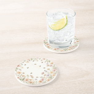 En Grès Dessous de verre au miel de fleurs sauvages – Miel
