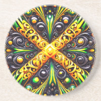 Dessous de verre aux couleurs jamaïcaines