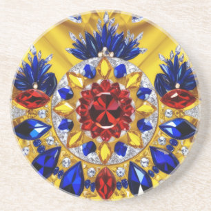 En Grès Dessous de verre aux couleurs roumaines Design