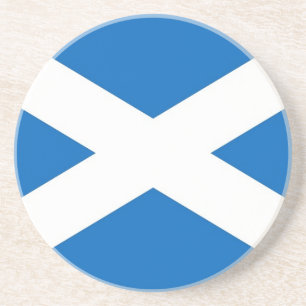En Grès Dessous de verre avec Drapeau d'Ecosse
