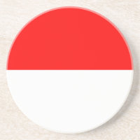 Dessous de verre avec drapeau d'Indonésie