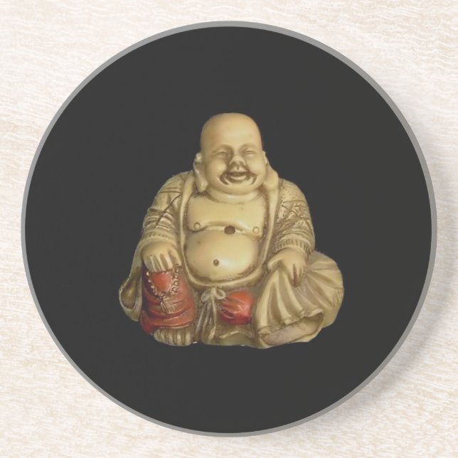 En Grès Dessous de verre Bouddha Statue (Devant)