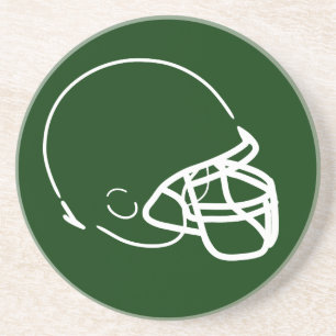 En Grès Dessous de verre casque de football