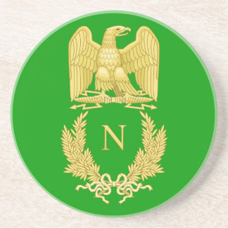 En Grès Dessous de verre célèbres d'emblème du napoléon I