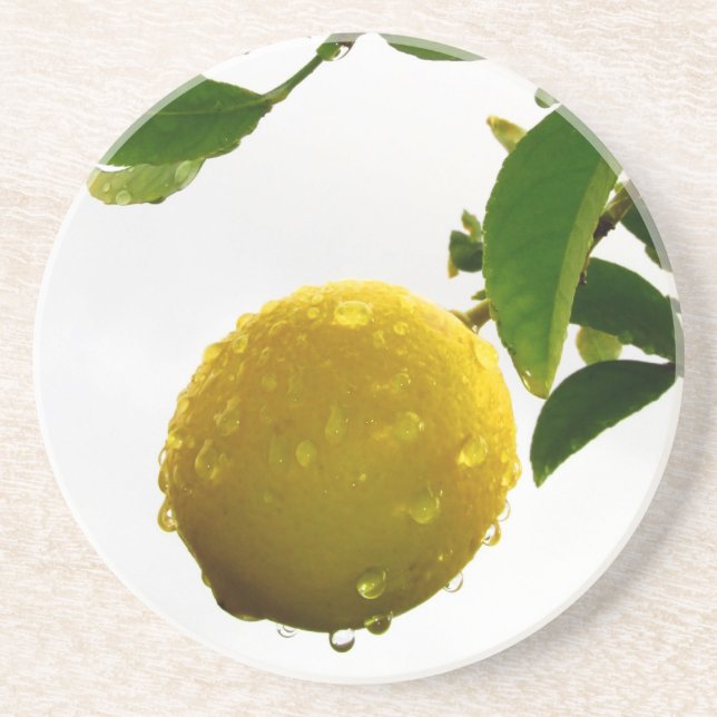 En Grès Dessous de verre - citron vert (Devant)