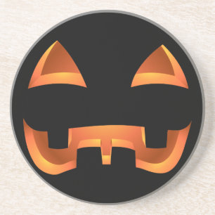 En Grès Dessous de verre citrouille Amusant Halloween Jack