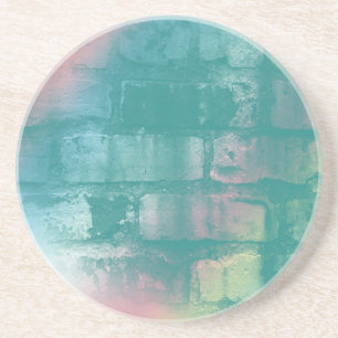 En Grès Dessous de verre colorés de brique