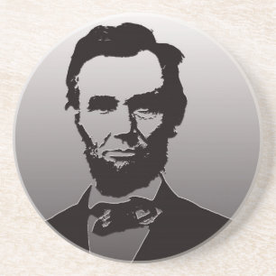 En Grès Dessous de verre d'Abraham Lincoln
