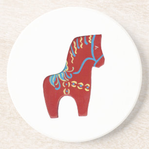 En Grès Dessous de verre Dala Horse